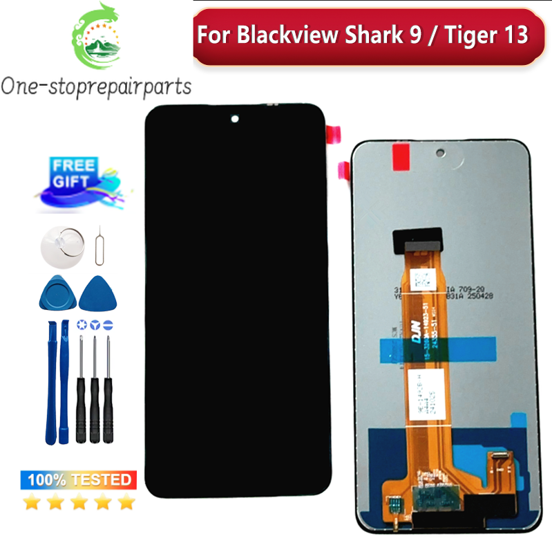 6.67 Inch Original New For Blackview Shark 9 Touch Screen + Tiger 13 LCD Display Digitizer Assembly Blackview phone repair parts