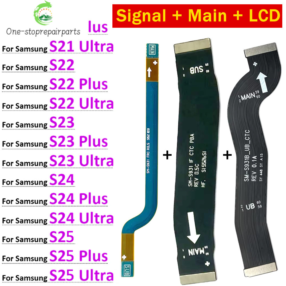 Main Board Mainboard LCD WiFi Signal Antenna Connector Board Flex Cable For Samsung S21 S22 S23 S24 S25 Plus Ultra 4G 5G Samsung phone repair parts