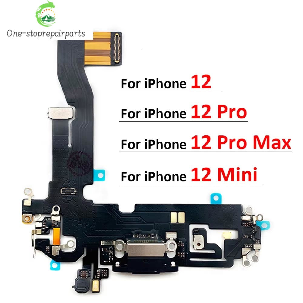 New USB Charging Port Charger Board Flex Cable For iPhone 12 Pro 12Pro Max Mini Dock Connector With Microphone iPhone phone repair parts