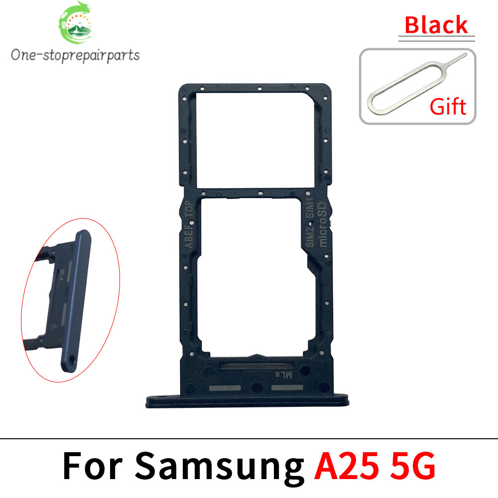 New For Samsung A15 A25 A35 A55 4G 5G SIM Card Slot SD Card Tray Holder Adapter Repair Parts Samsung phone repair parts