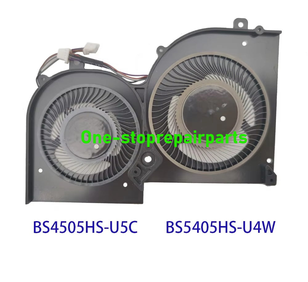 CPU GPU Cooling Fan For MSI Creator Z16 A11UT A11UE A11UX A11UET MS-1571 MS-1572 Notebook Cooler Fan BS5405HS-U4W BS4505HS-U5C MSI laptop repair parts