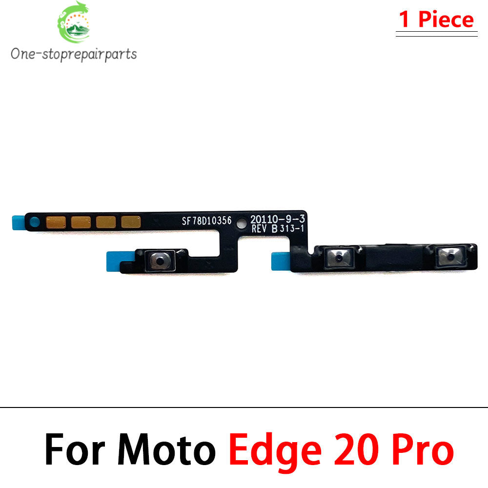 10Pcs/Lot, Power on off Volume Key Button Flex Cable For Motorola For Moto Edge 20 30 Pro Lite 30 40 50 Neo Ultra Fusion Plus Motorola phone repair parts