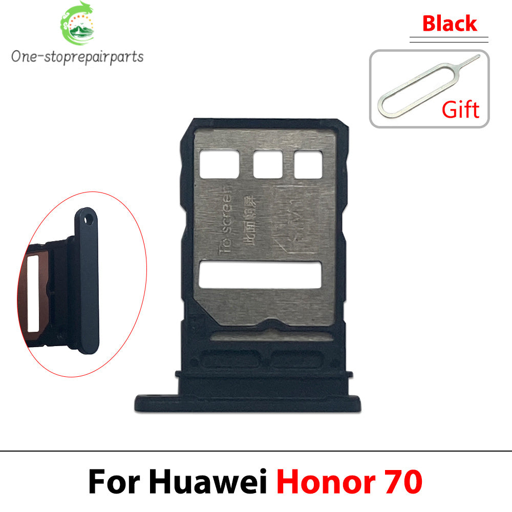 New For Huawei Honor 50 60 70 80 90 Pro Se Lite Plus 5G SIM Card Slot SD Card Tray Holder Adapter Huawei phone repair parts