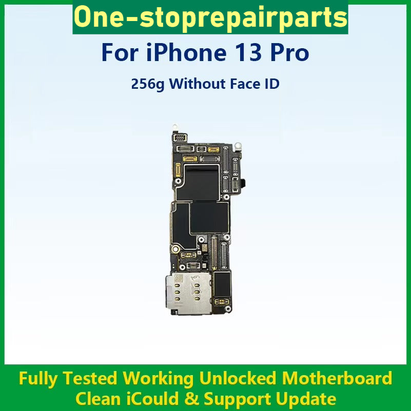Fully Tested Working Well Motherboard For iPhone 13 Pro Max With/Without Face ID Cleaned iCloud And Support Update Logic Board iPhone phone repair parts