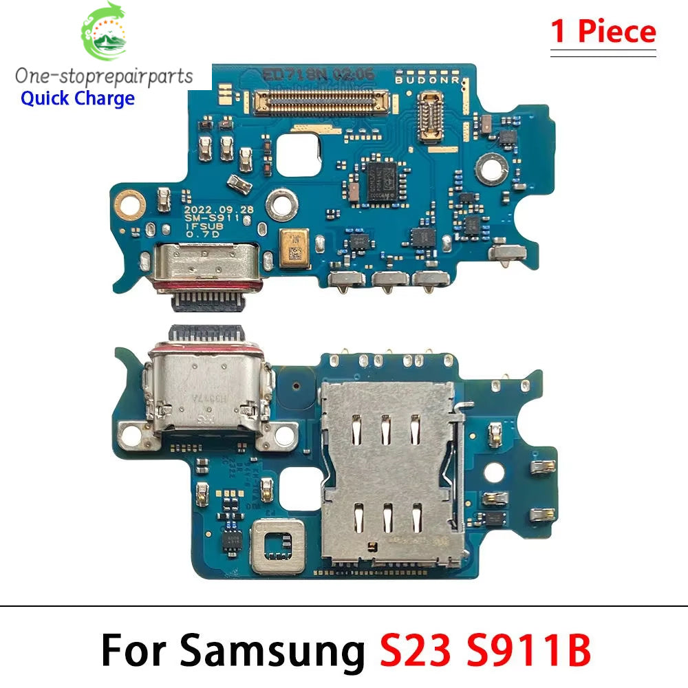 USB Charging Board Port Dock Charger Connector Microphone Flex Cable For Samsung S22 S23 Plus Ultra 5G S908B S901B S906B 5G Samsung phone repair parts