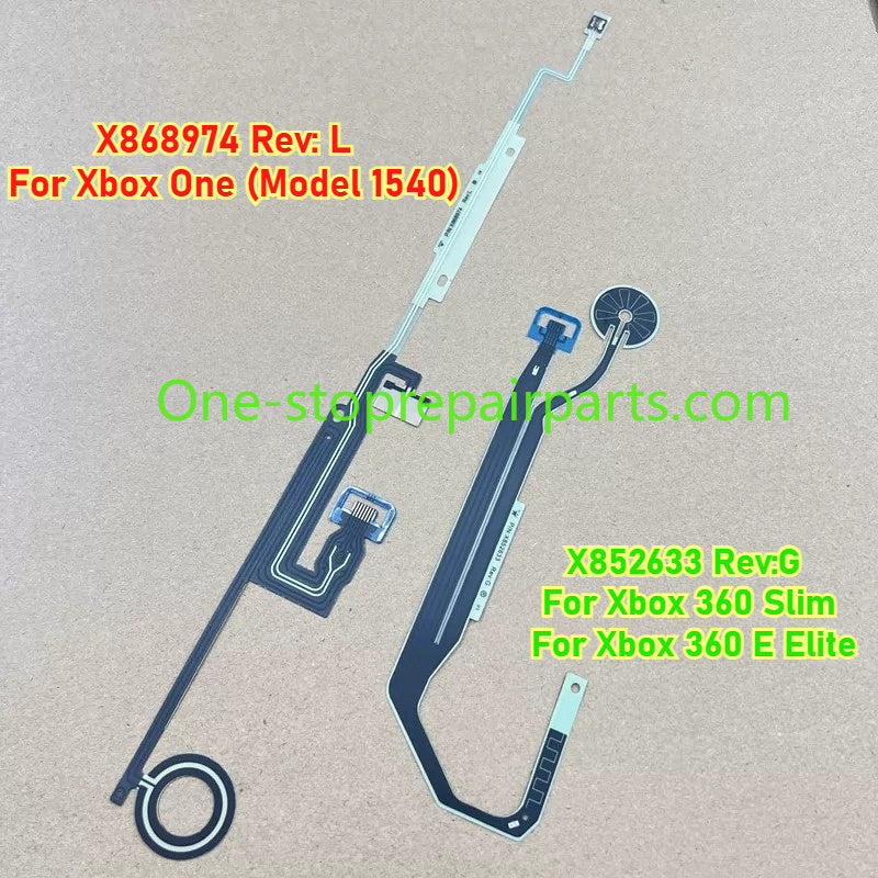 X852633 X868974 Power Switch Eject Sync Touch Sensor Button Ribbon Flex Cable For Microsoft Xbox 360 Slim Xbox 360 E Elite Xbox One 1540 Power Button Ribbon Flex Cable Game console repair parts