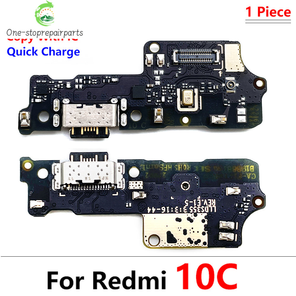 10Pcs, USB Charger Dock Connector Charging Port Flex Cable For Xiaomi Redmi 9 9C 9A 9T 8 8A 10C 10 Prime 10A 12C 12 13 13C 4G 5G  Xiaomi  Xiao mi phone repair parts