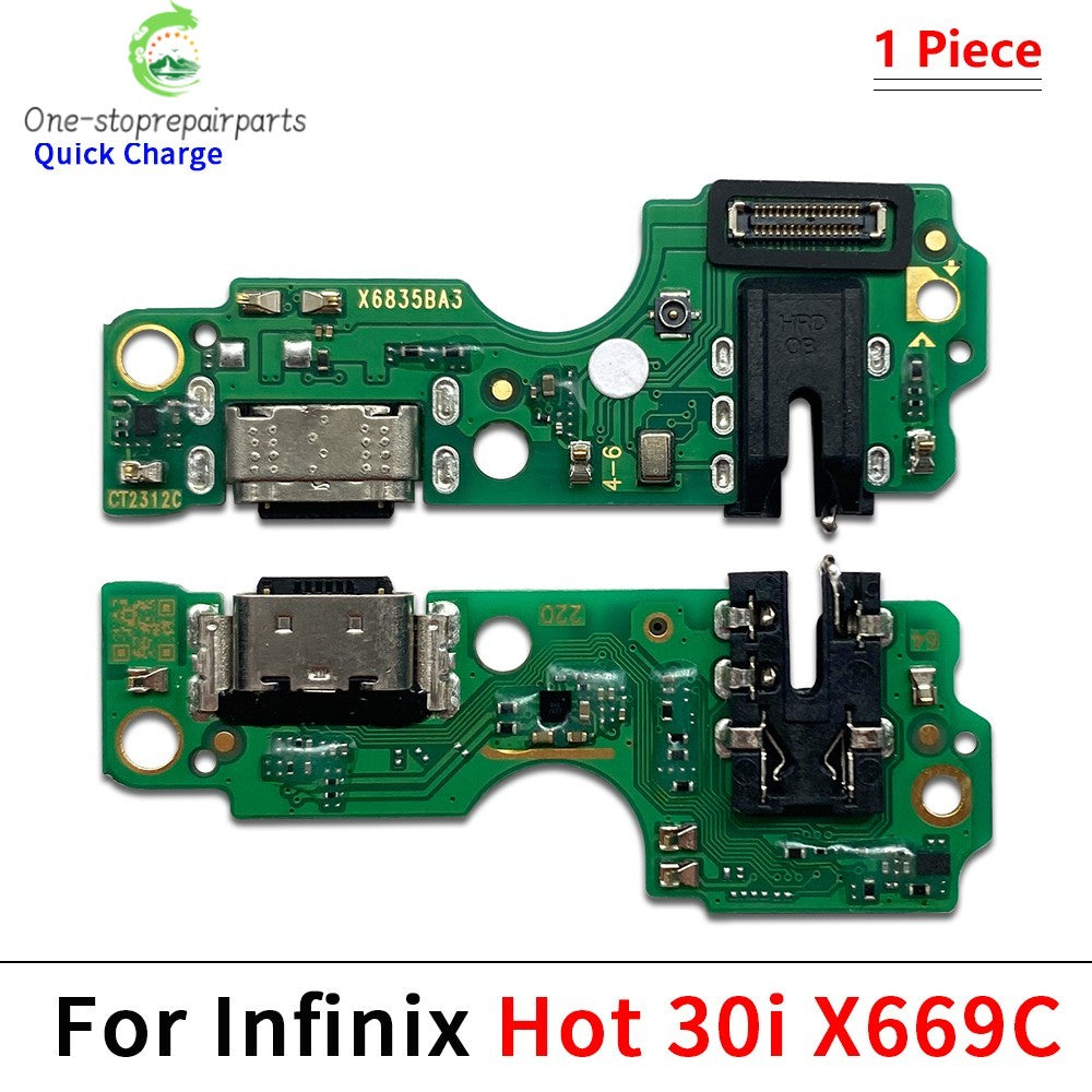 USB Charge Port Dock Connector Charging Board Flex Cable For infinix Hot 9 10 10i 10s 10T 11 11s 12 20 20i 30i 30 40 Play Pro 5G  infinix phone repair parts