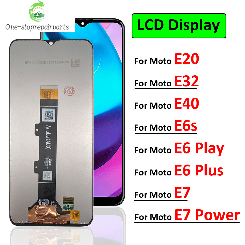 New For Motorola Moto E6 Play Plus E6s E7 Power E20 E32 E40 LCD Display Touch Screen Digitizer Assembly LCD Display Motorola phone repair parts