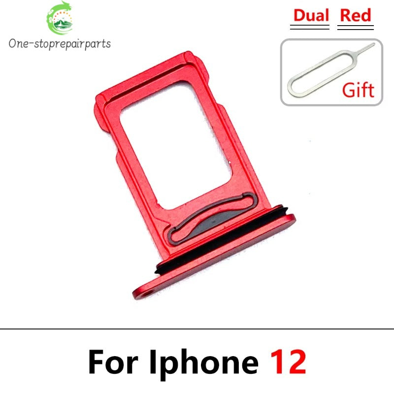 New For iPhone 12 Pro 12Pro Max Mini Dual SIM Card Tray Slot Holder Adapter Accessories iPhone phone repair parts