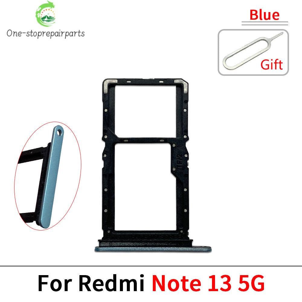 10Pcs, SIM Card Slot SD Card Tray Holder Adapter For Xiaomi Redmi Note 13 Pro Plus 4G 5G  Xiaomi  Xiao mi phone repair parts