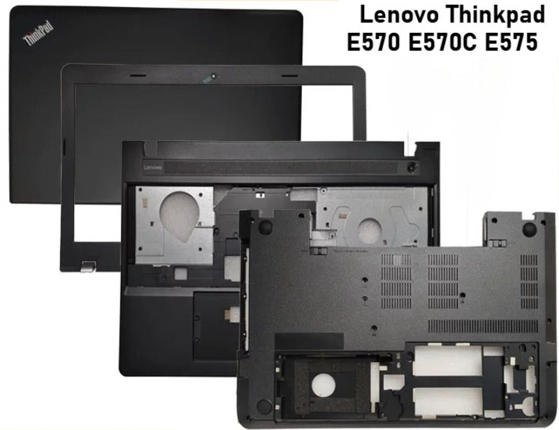 Cover case for Lenovo Thinkpad E570 E570C E575  Lcd back housing bezel frame upper tpcase palmrest bottom lower cover hinge 01EP120 Lenovo laptop repair parts