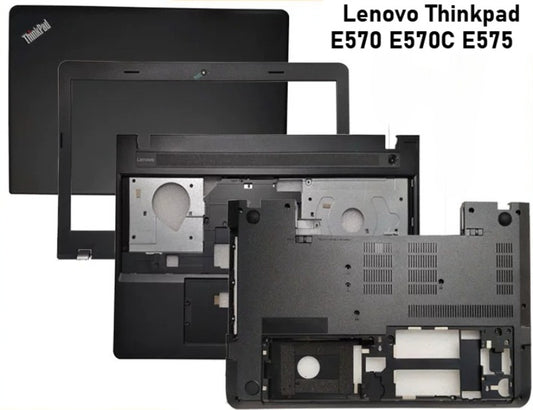 Cover case for Lenovo Thinkpad E570 E570C E575  Lcd back housing bezel frame upper tpcase palmrest bottom lower cover hinge 01EP120 Lenovo laptop repair parts