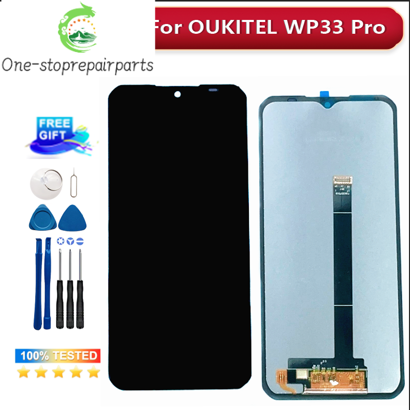 100% Original Tested For OUKITEL WP33 Pro LCD Display Touch Screen Digitizer Assembly OUKITEL WP33Pro LCD Sensor + Tools Other brand Phone repair parts