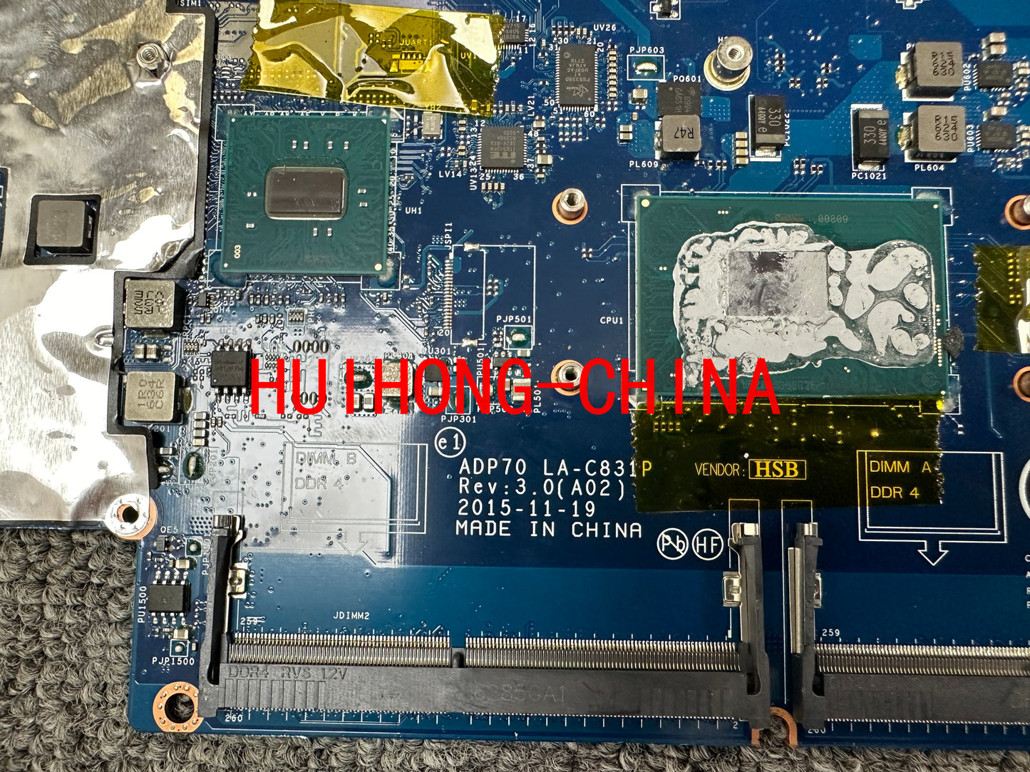 DELL Latitude E5470 main board I5-6300U CPU LA-C831P integrated display main board