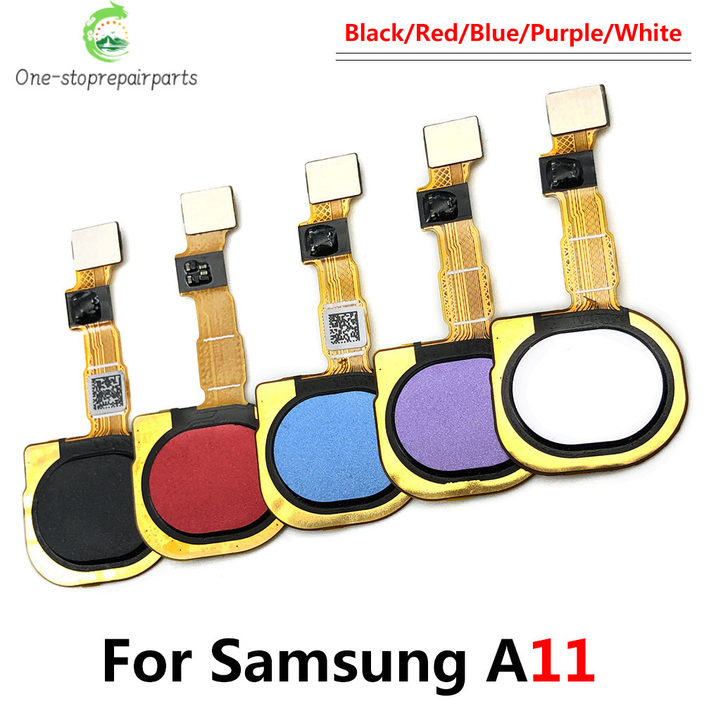 Fingerprint Scanner For Samsung A11 A31 A51 A71 A20 A30 A40 A50 A70 Home Button Fingerprint Menu Return Key Sensor Flex Cable Samsung phone repair parts