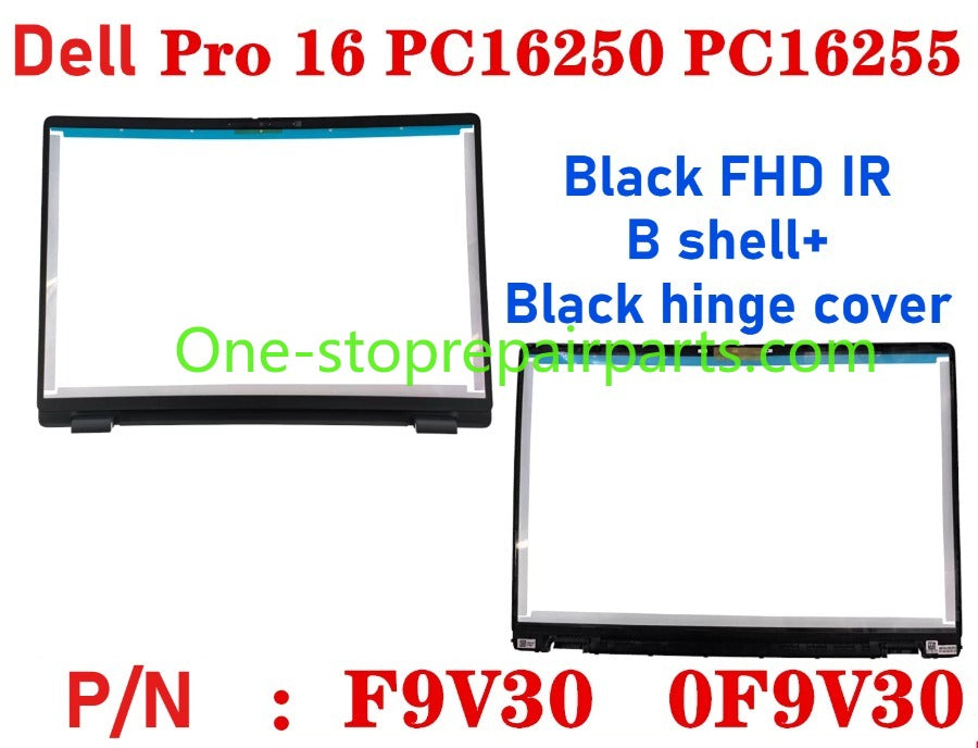 Cover case for Dell Pro 16 PC16250 PC16255 0D45TN 04TV1R 0FJ6FY 02XHM1 099TK0 02882N 0HNP7J 02XHM1 0GJX2F 0C8CKC 0964DF 0DR9PF 0HHMCK 0F9V30 0388WT 0H3K5C 0HR42X 01378G Lcd back housing bezel palmrest bottom lower cover hinge Dell laptop repair parts
