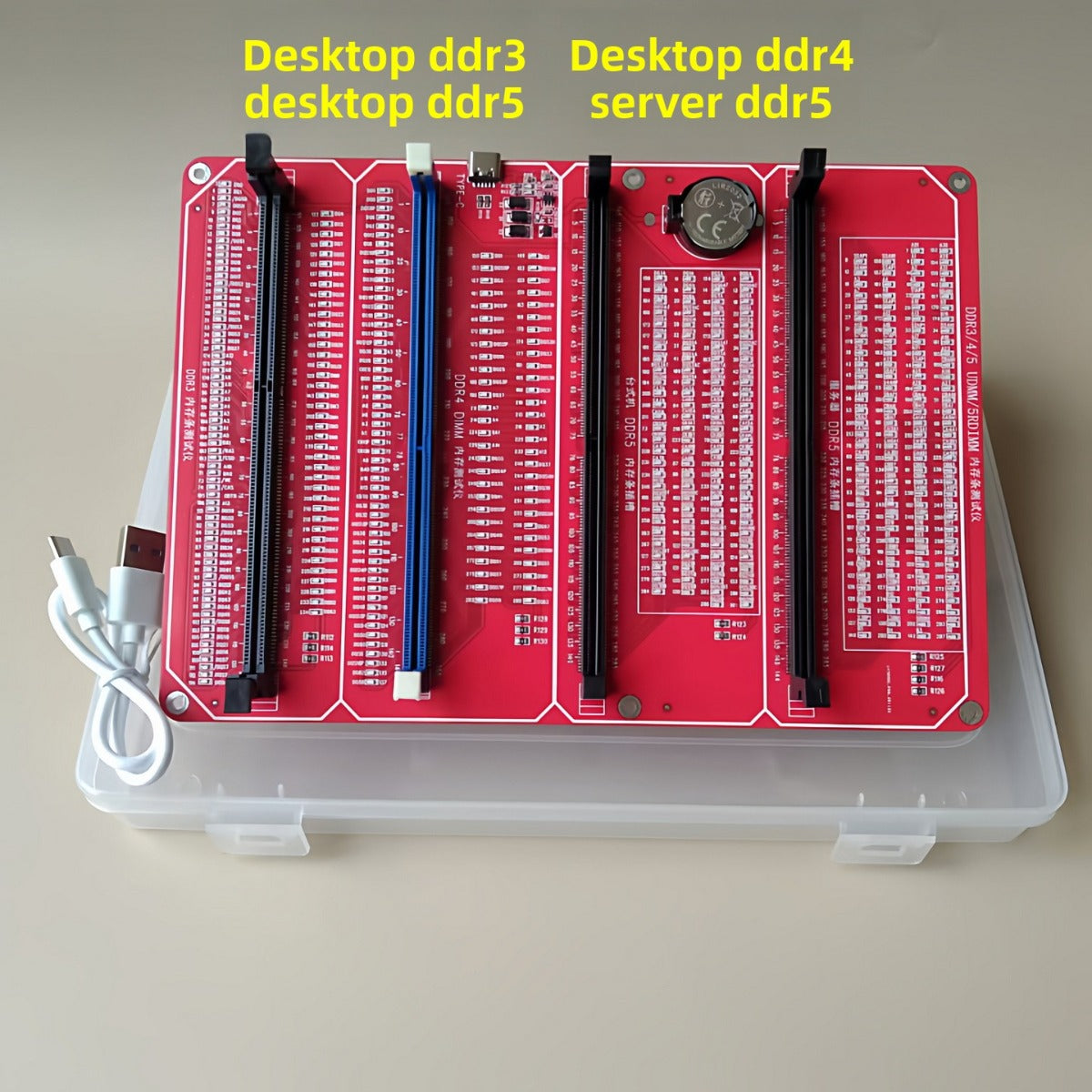 Desktop DDR3/4/5 Server, Memory Stick Tester Computer Detection Tools Troubleshooting USB Powered Laptop Computer PC repair tools