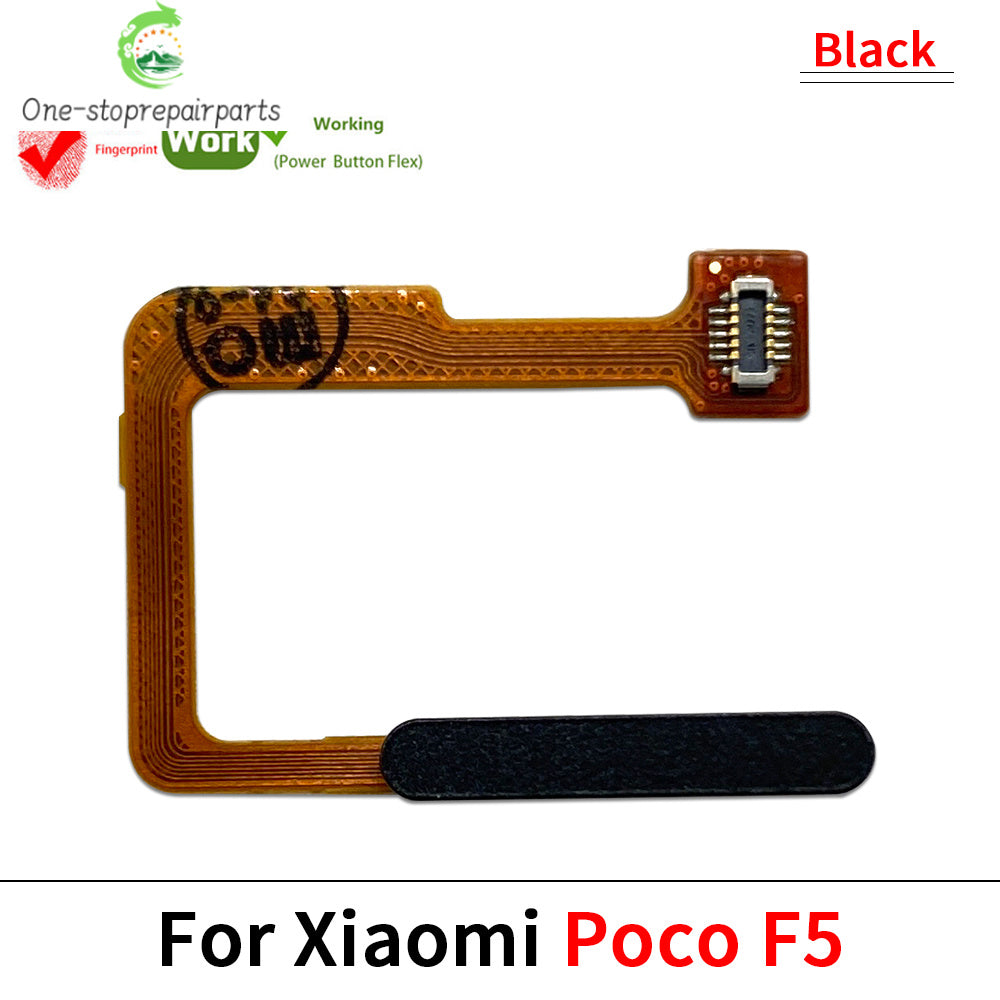 New Fingerprint Flex Cable For Xiaomi Mi Poco F3 F4 GT F5 5G Home Menu Button Key Flex Cable Replacement Parts Xiaomi  Xiao mi phone repair parts