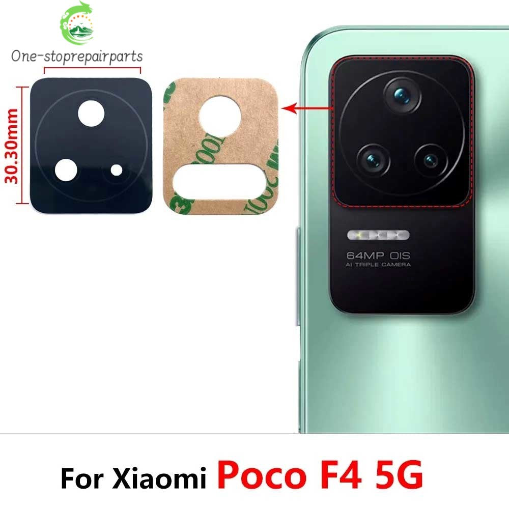 2Pcs/Lot, Back Rear Camera Glass Lens For Xiaomi Poco F3 F4 F5 M3 M4 M5 X3 X4 X5 Pro 4G 5G GT With Adhesive  Xiaomi  Xiao mi phone repair parts