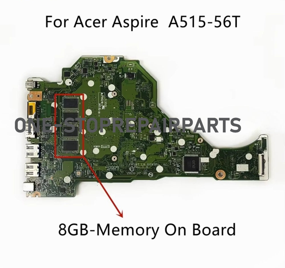 FH5AT LA-K093P For Acer A515-56 Laptop Motherboard With i3-1115G4 i5-1135G4 i7-1165G7 CPU 4G/8GB-RAM UMA NBA1711004 NB.A1711.006 Acer laptop repair parts
