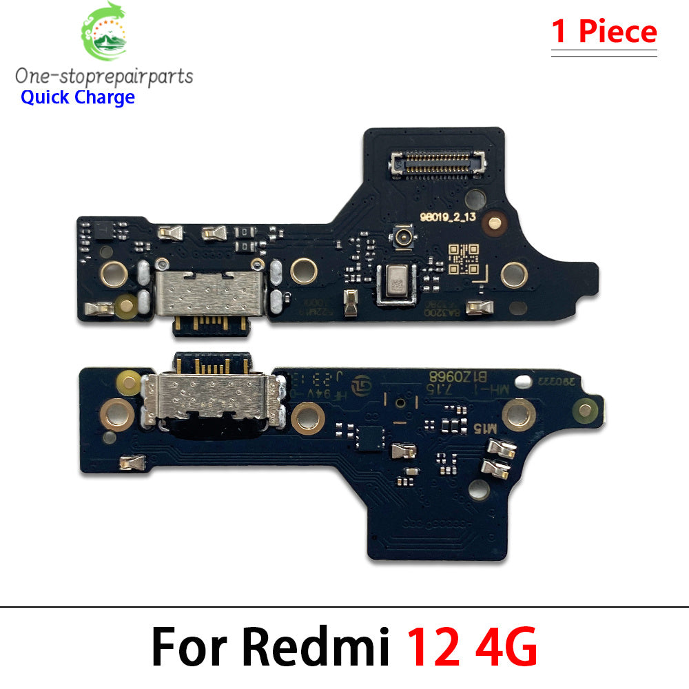 50Pcs, For Xiaomi Redmi 9A 9 9C 9T 8 8A 10C 10 10A 12 12C 13C 13 4G 5G USB Charger Dock Connector Charging Port Mic Flex Cable  Xiaomi  Xiao mi phone repair parts
