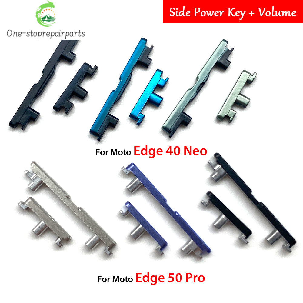 Power Volume Side Button Key External Plastic Button For Motorola Moto Edge 40 50 Neo Pro Fusion Motorola phone repair parts