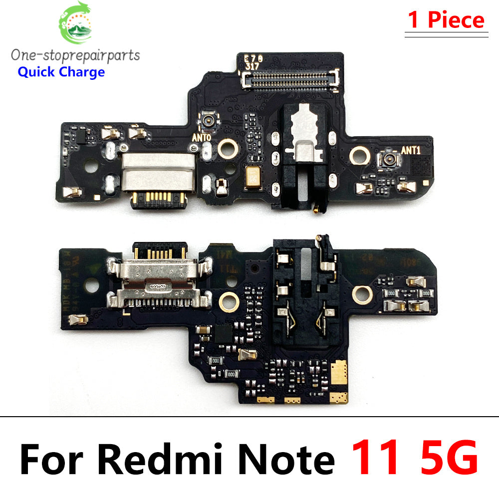10Pcs, Charger Board Flex For Xiaomi Redmi Note 7 8 8T 9 9s 10 10s 11 12 Pro 4G 5G USB Port Connector Dock Charging Flex Cable Xiaomi  Xiao mi phone repair parts