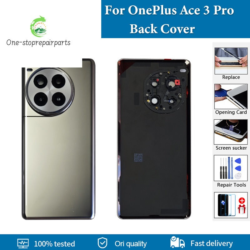 AAA+ quality Back Cover For OnePlus Ace 3 Pro Back Battery Cover Door For OnePlus Ace 3Pro 1+ Ace 3 pro Battery Cover Replace  OnePlus phone repair parts