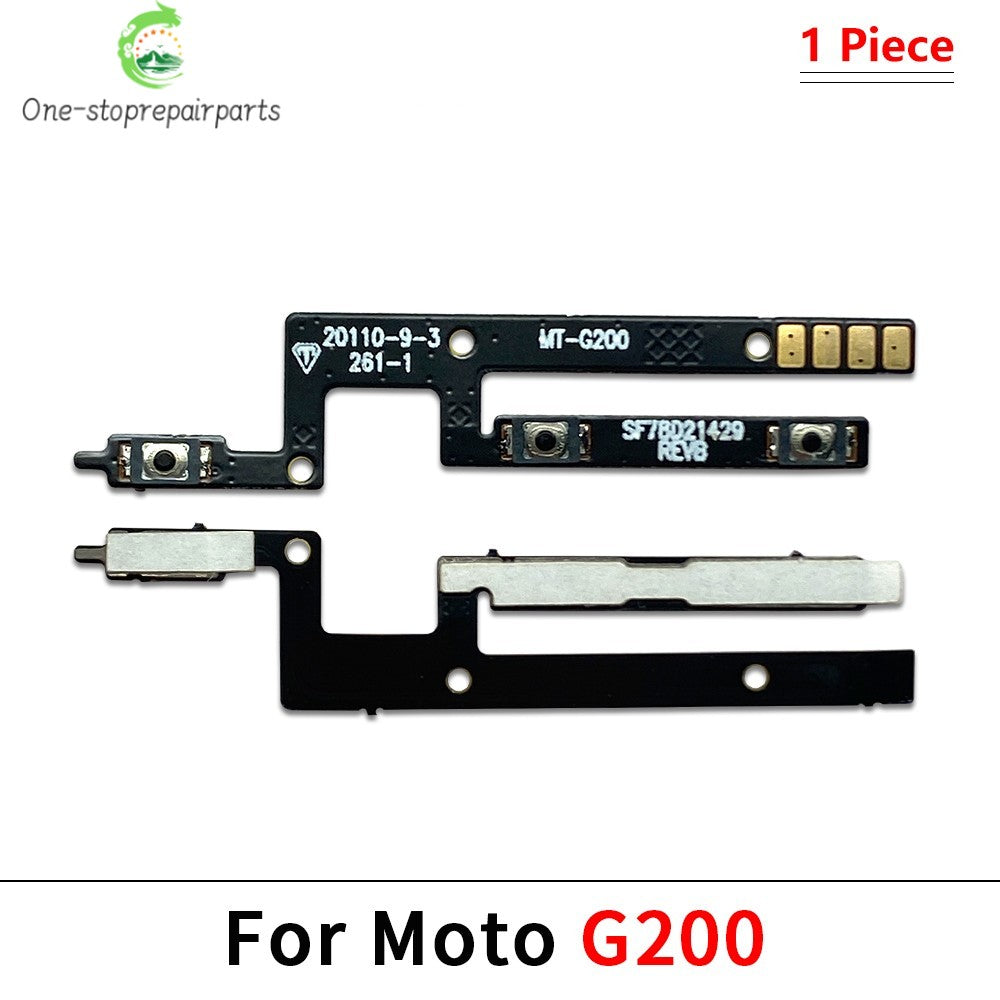 50Pcs, Power On Off Volume Side Button Key Flex Cable For Moto G10 G20 G30 G100 G50 G60 G60s G31 G51 G22 G32 G52 G62 G13 G23 5G Motorola phone repair parts