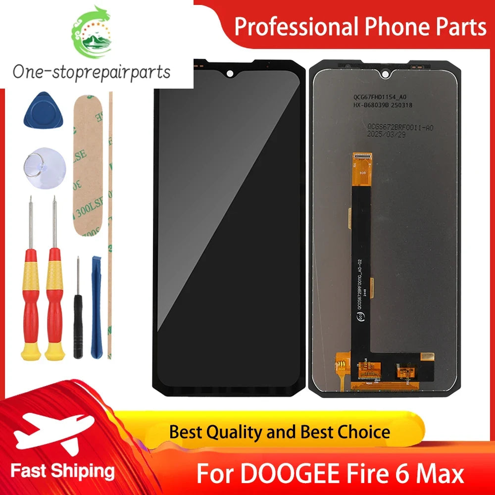 New Touch Display For DOOGEE Fire 6 Fire 6 Power Fire 6 Max Fire 7 LCD Screen Digitizer Replace Parts Free Replacement Tools Doogee phone repair parts