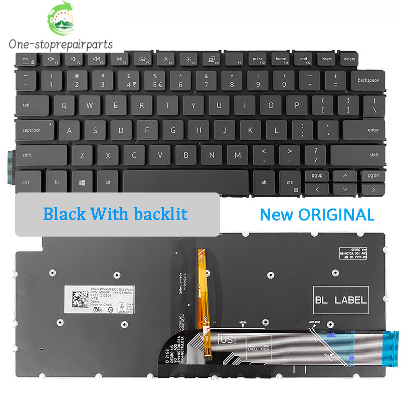 NEW ORIGINAL Laptop Keyboard For DELL Latitude 3301 3410 E3301 P114G P120G P113G P115G Dell laptop repair parts