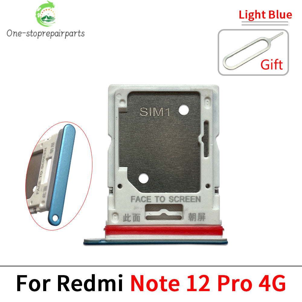 10Pcs, Micro Nano SIM Card Holder Tray Slot Holder Adapter Socket For Xiaomi Redmi Note 12 12s Pro Plus 4G 5G  Xiaomi  Xiao mi phone repair parts