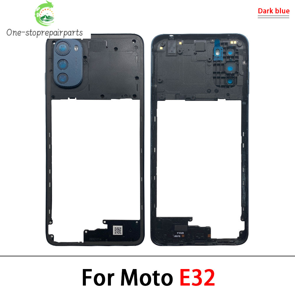 New Middle Frame Cover For Motorola For Motorola Moto E22 E32 E13 E22i Edge 20 Lite Middle Housing with Lens Frame Parts Motorola phone repair parts