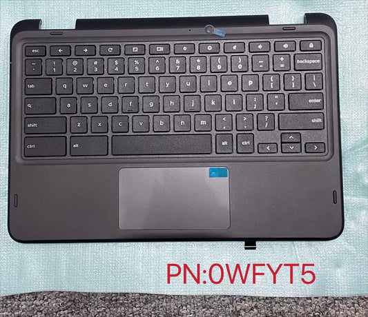 Upper case keyboard for  Dell Chromebook 3100 C-Shell Keyboard with Touchpad 0WFYT5 WFYT5  topcase palmrest keybooard
