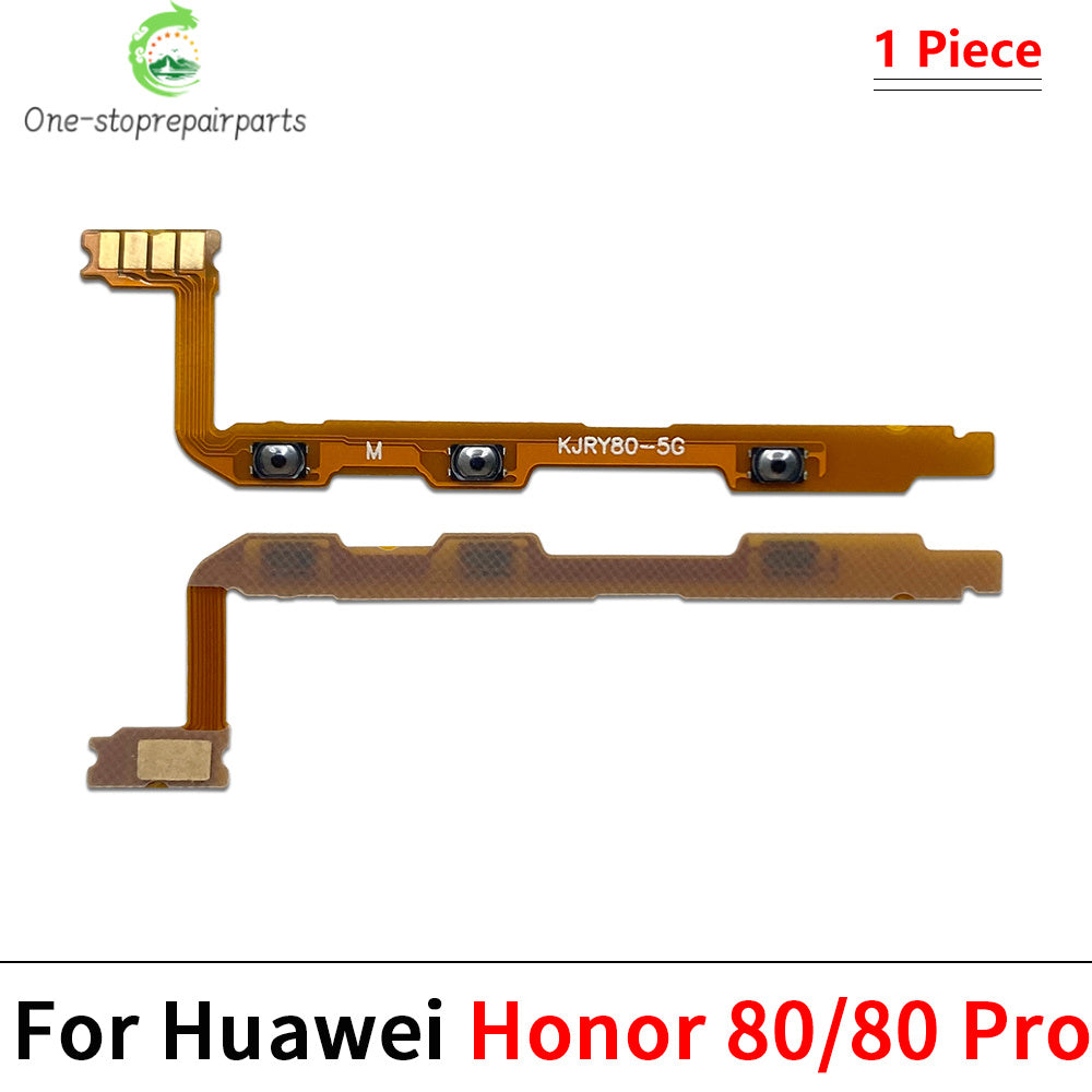 10Pcs, Power On Off Volume Side Button Key Flex Cable For Huawei Honor 50 60 70 80 90 Pro Se Lite Magic 4 5 6 7 Pro Lite Huawei phone repair parts
