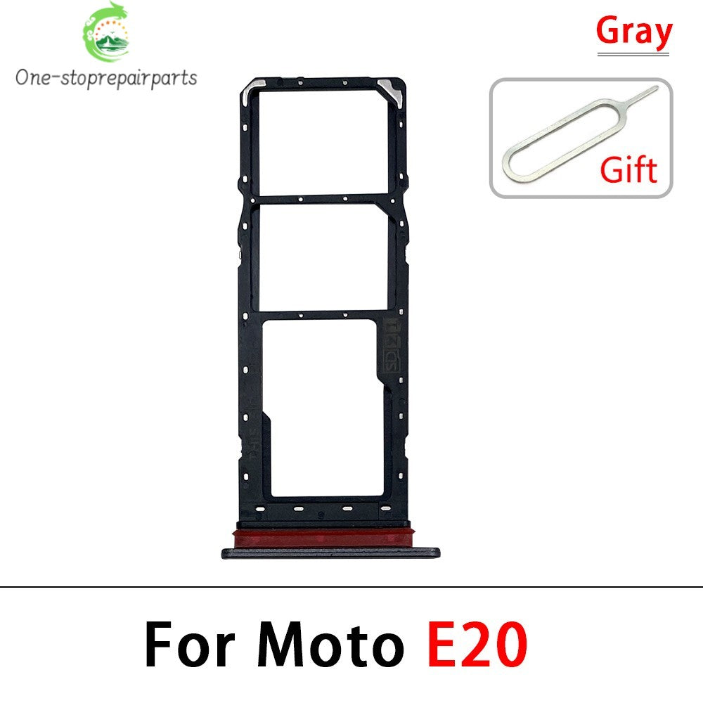New For Motorola Moto E6i E20 E30 E40 E32 Edge 20 Pro SIM Card Slot SD Card Tray Holder Adapter Motorola phone repair parts