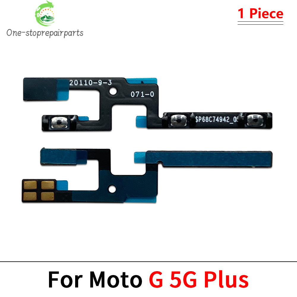 10Pcs, Power Switch On/Off Button Volume Key Button Flex Cable For Motorola Moto G 5G Plus Power Stylus Play Pure 2021 2022 Motorola phone repair parts