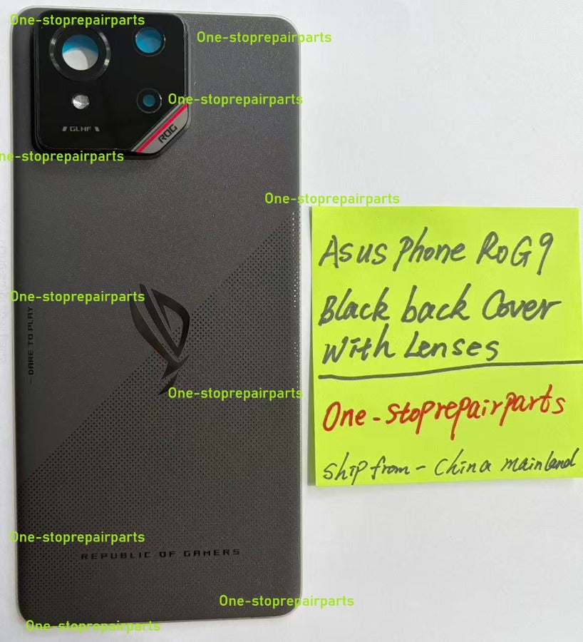 ASUS phone ROG6 6D ROG9 ROG8 Pro glass back cover battery cover back cover repair parts ASUS phone repair parts