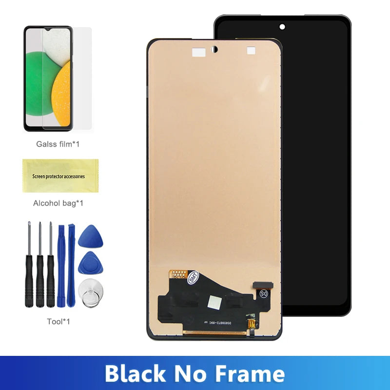 tft Screen for Samsung Galaxy A72 A725F A725F/DS Lcd Display Digital Touch Screen with Frame for Samsung A72 Screen Assembly Samsung phone repair parts