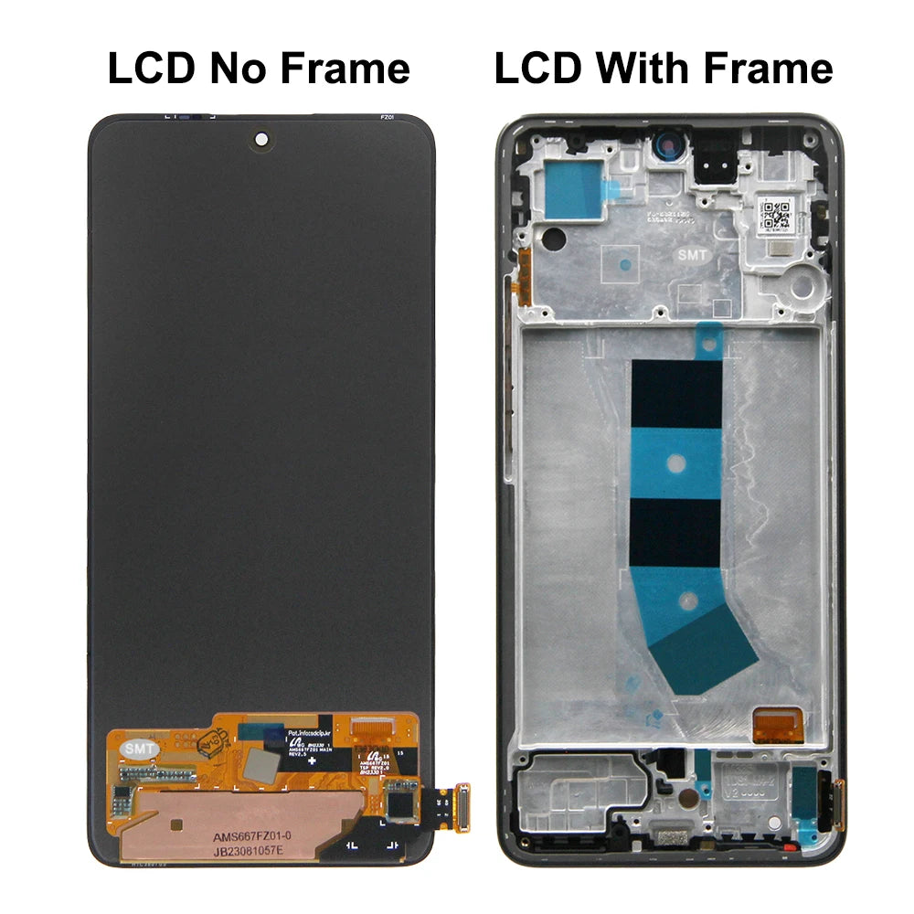 Screen for Xiaomi Redmi Note 13 4G 23129RAA4G 23124RA7EO Lcd Display Digital Touch Screen With Frame for Redmi Note 13 4G Xiaomi phone repair parts