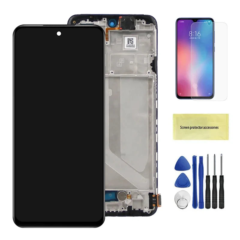 6.43" Screen for Xiaomi Redmi Note 10 M2101K7AI M2101K7 LCD Display Digital Touch Screen With Frame Assembly for Redmi Note 10S Xiaomi phone repair parts