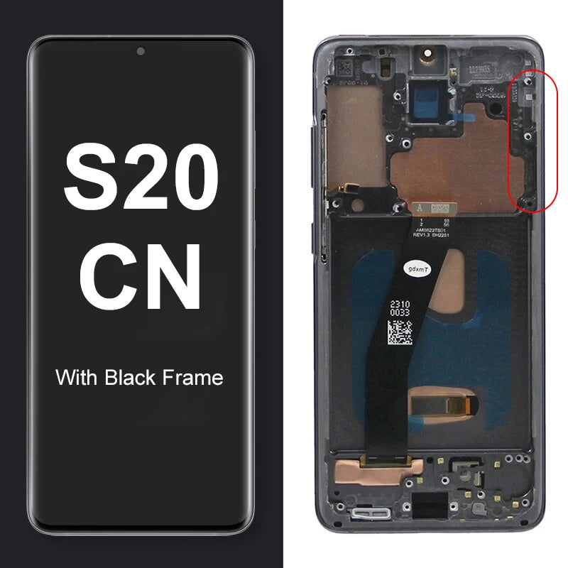 Super Screen S20 4G G980F G980F/DS Display Screen for Samsung Galaxy S20 Lcd Display Digital Touch Screen With Frame Replacement Samsung phone repair parts