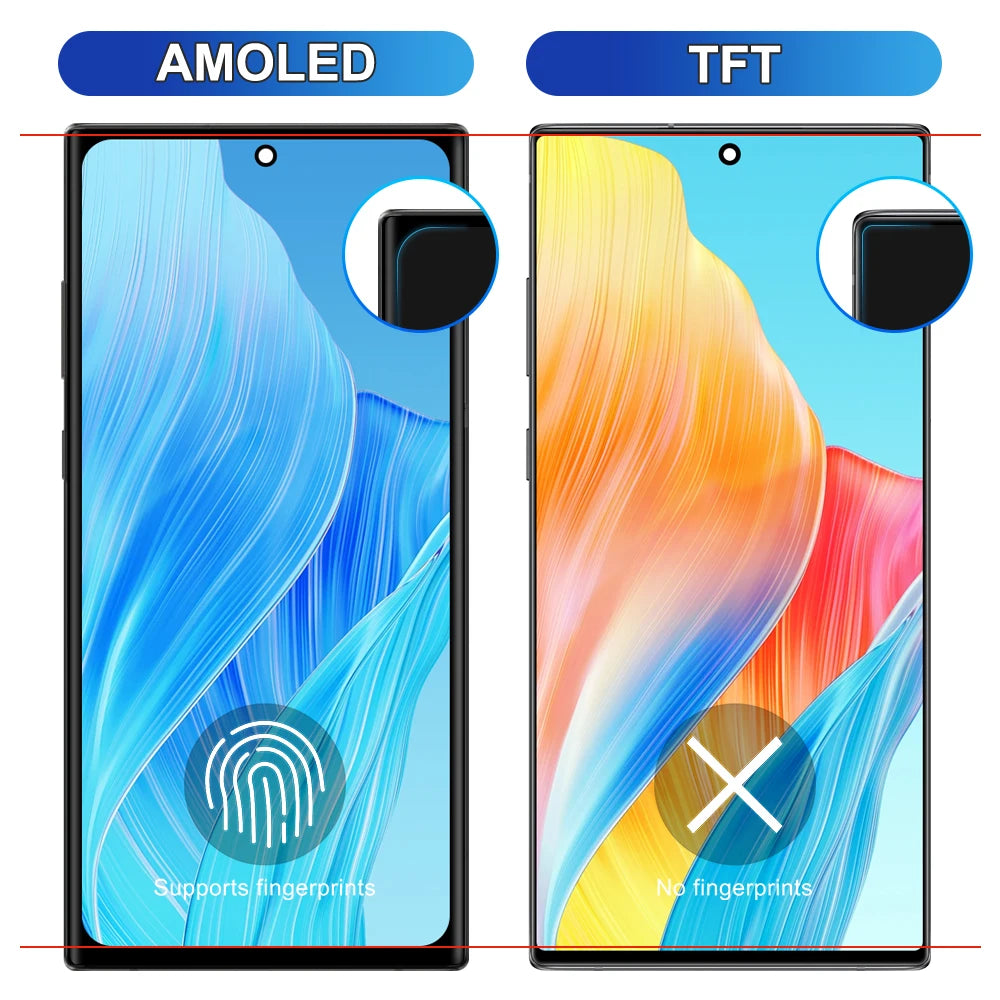 TFT Note 10 Plus Display Screen Assembly for Samsung Galaxy Note10+ N975F N975F/DS Lcd Display Touch Screen with Frame Parts Samsung phone repair parts