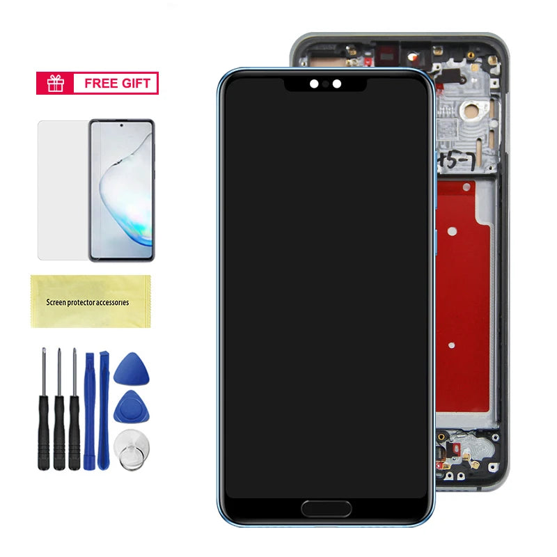 Screen for Huawei P20 Pro CLT-L09 CLT-L29 Lcd Display Touch Screen Digitizer Assembly with Frame for Huawei P20 Pro Replacement HUAWEI phone repair parts