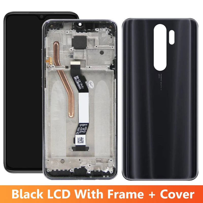 6.53" Screen for Xiaomi Redmi Note 8 Pro M1906G7I M1906G7G Lcd Display Touch Screen with Frame for Redmi Note 8 Pro Replacement Xiaomi phone repair parts
