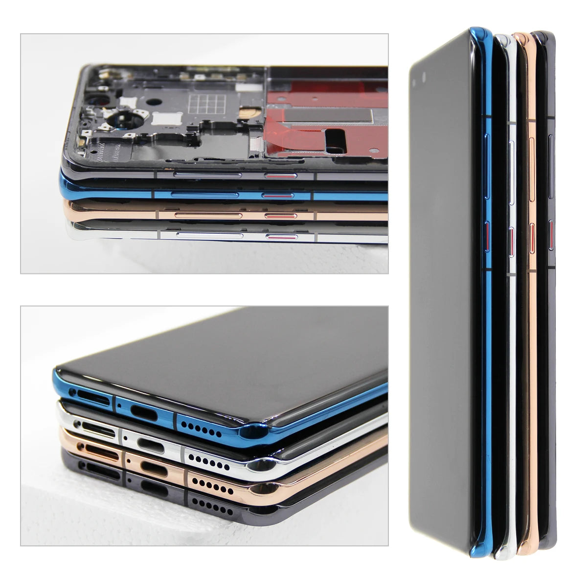 For Huawei P40 Pro with Fingerprint, for Huawei P40 Pro ELS-NX9 ELS-N04 Lcd Display Touch Screen Replacement Screen Assembly HUAWEI phone repair parts
