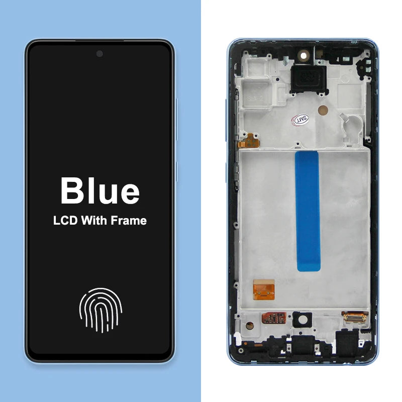 AMOLED A52 Screen for Samsung Galaxy A52 A525F 525F/DS Lcd Display Touch Screen with Frame Digitizer Assembly for Samsung A52 4G Samsung phone repair parts