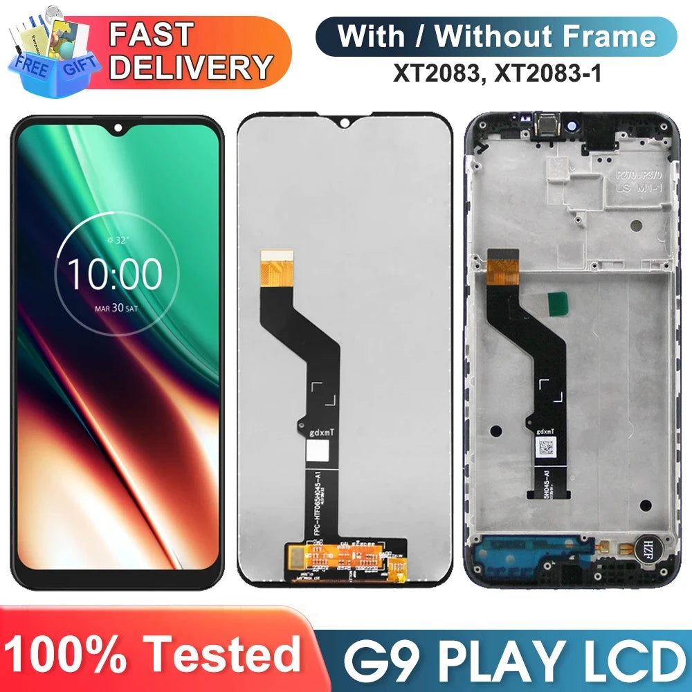 6.5" For Motorola Moto G9 Play XT2083 XT2083-1 Lcd Display Digital Touch Screen Replacement for Moto G9 Play  Display Screen Motorola phone repair parts