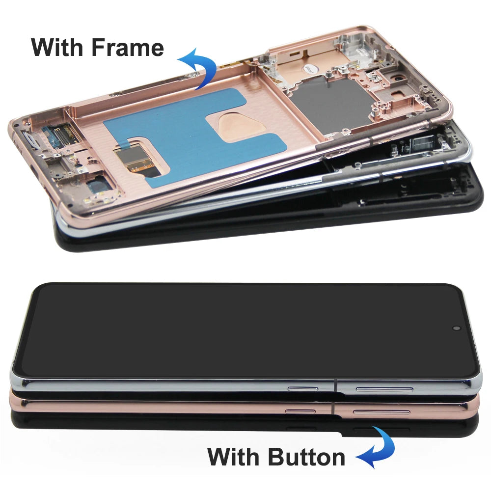 Super AMOLED Display for Samsung Galaxy S21+ / S21 Plus G996B/DS, for Samsung Galaxy S21 G990F Lcd Display Digital Touch Screen Samsung phone repair parts